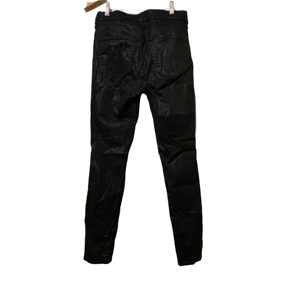 Gap Womens True Slim‎ Skinny Jeans Black Stretch Shimmer Pockets Denim 28/6 R